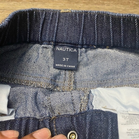 Nautica 3T elastic waist straight leg boy jeans - Picture 3 of 4